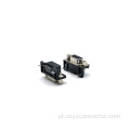 Conector PCB dobrado fêmea D-SUB 9P